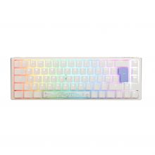 Teclado Ducky ONE 3 Classic SF 65% Pure White, Hot-swappable, MX-Silver, RGB, PBT - Mecânico (PT)