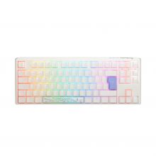 Teclado Ducky ONE 3 Classic TKL Pure White, Hot-swappable, MX-Silver, RGB, PBT - Mecânico (PT)