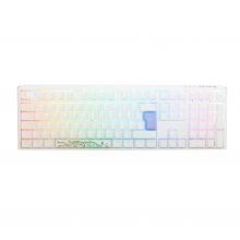 Teclado Ducky ONE 3 Classic Full-Size Pure White, Hot-swappable, MX-Silver, RGB, PBT - Mecânico (PT)