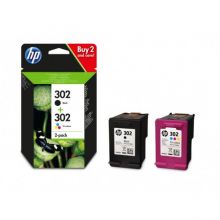 Tinteiros HP 302 Originais 2-Pack Preto + Cores  (X4D37AE)